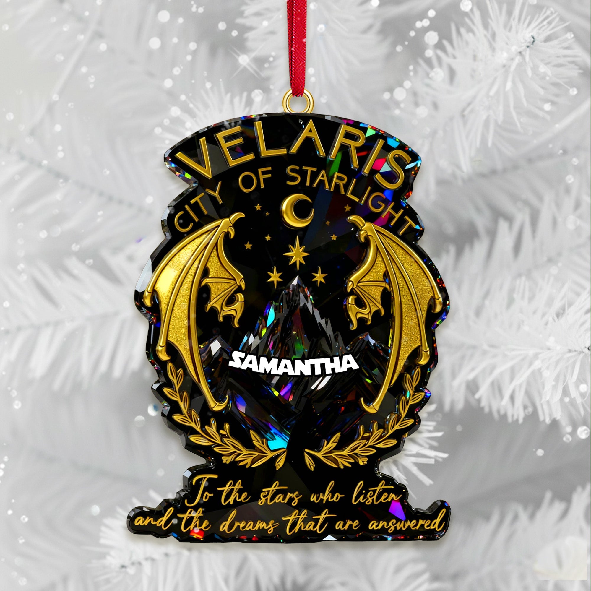 Dreamy City Of Star Ornament, Personalized Gifts For Fantasy Novel Fans - Holiday Tree Decoration Gift