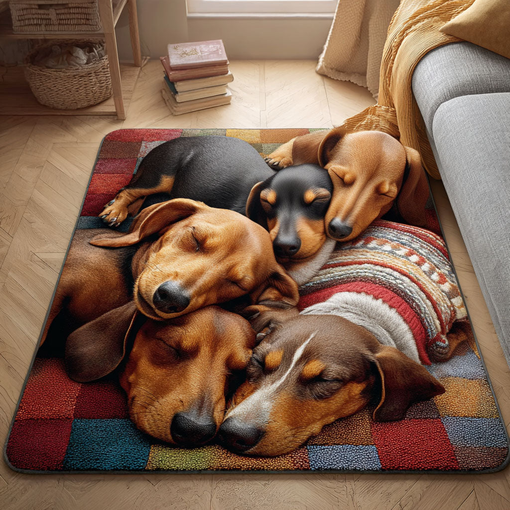 Dreamy Doxie Area Rug Indoor Outdoor Carpet Good Christmas Gifts For Mom