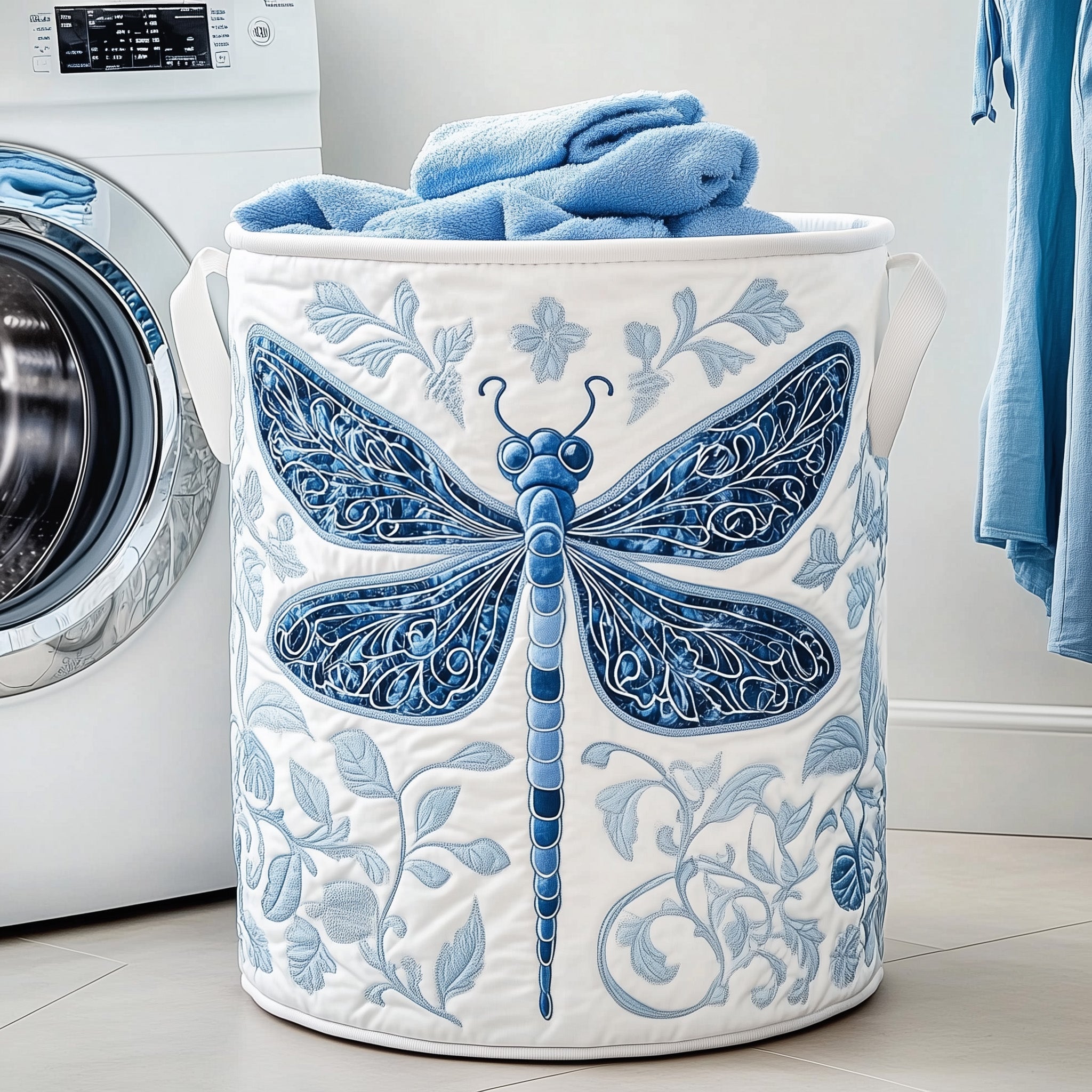Dreamy Dragonfly Quilted Laundry Basket Gftotg384 Gift Idea For Busy Families