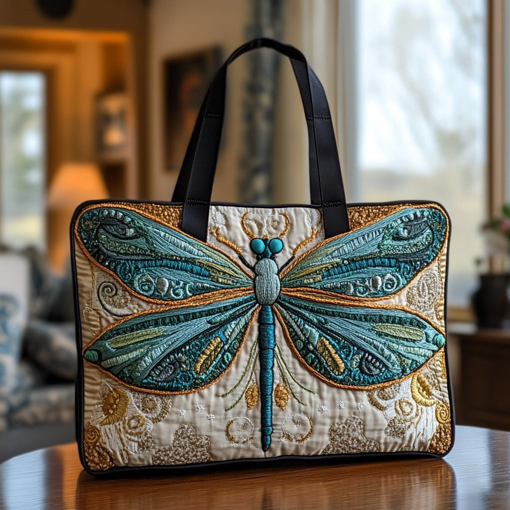 Dreamy Dragonfly Quilted Tote Bag Dragonfly Christmas Gifts