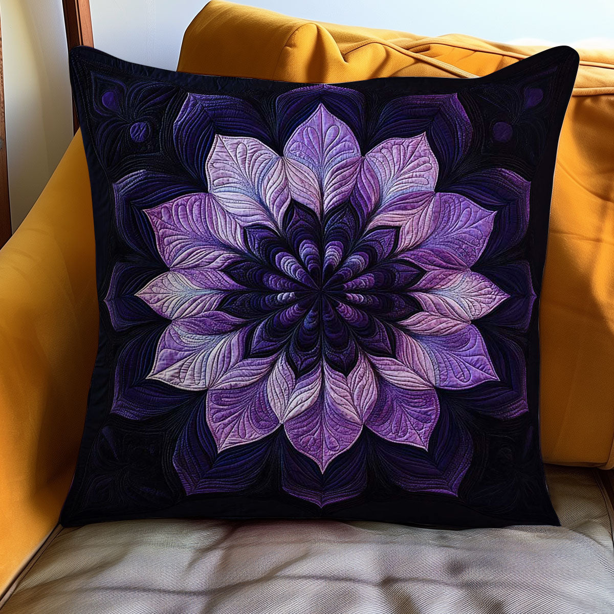 Dreamy Flower Quilted Pillow Case Fall Throw Pillows Thanksgiving Gift for Grandparents