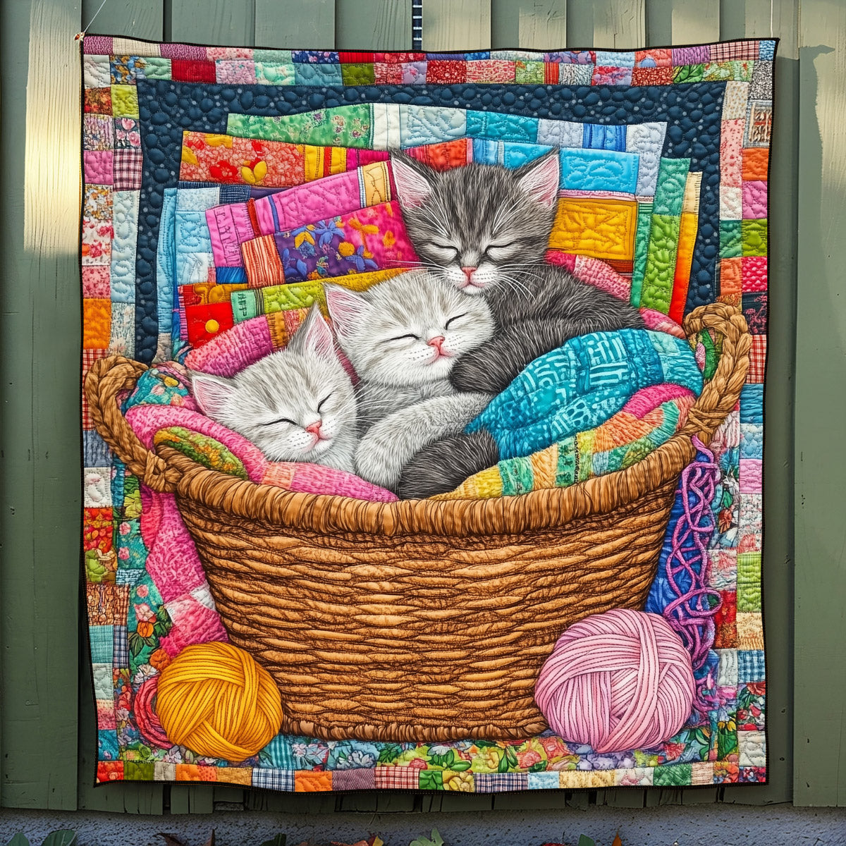 Dreamy Kitten Quilted Blanket Gifts For Cat Owners