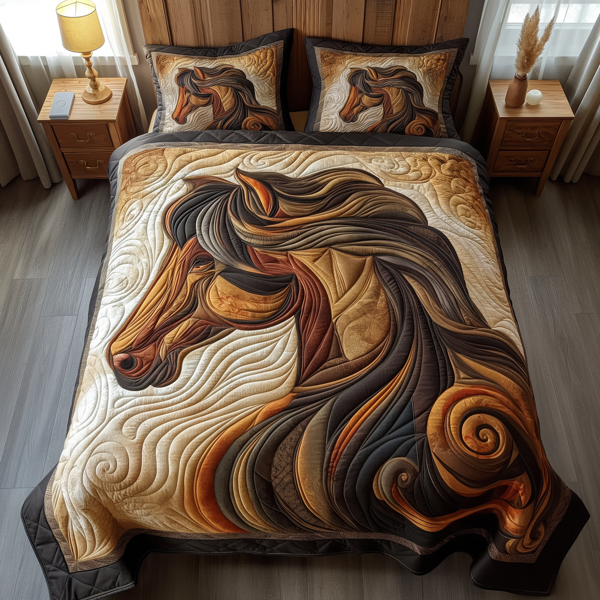 Dreamy Mane Horse Quilted Blanket Gift For Horse Lover