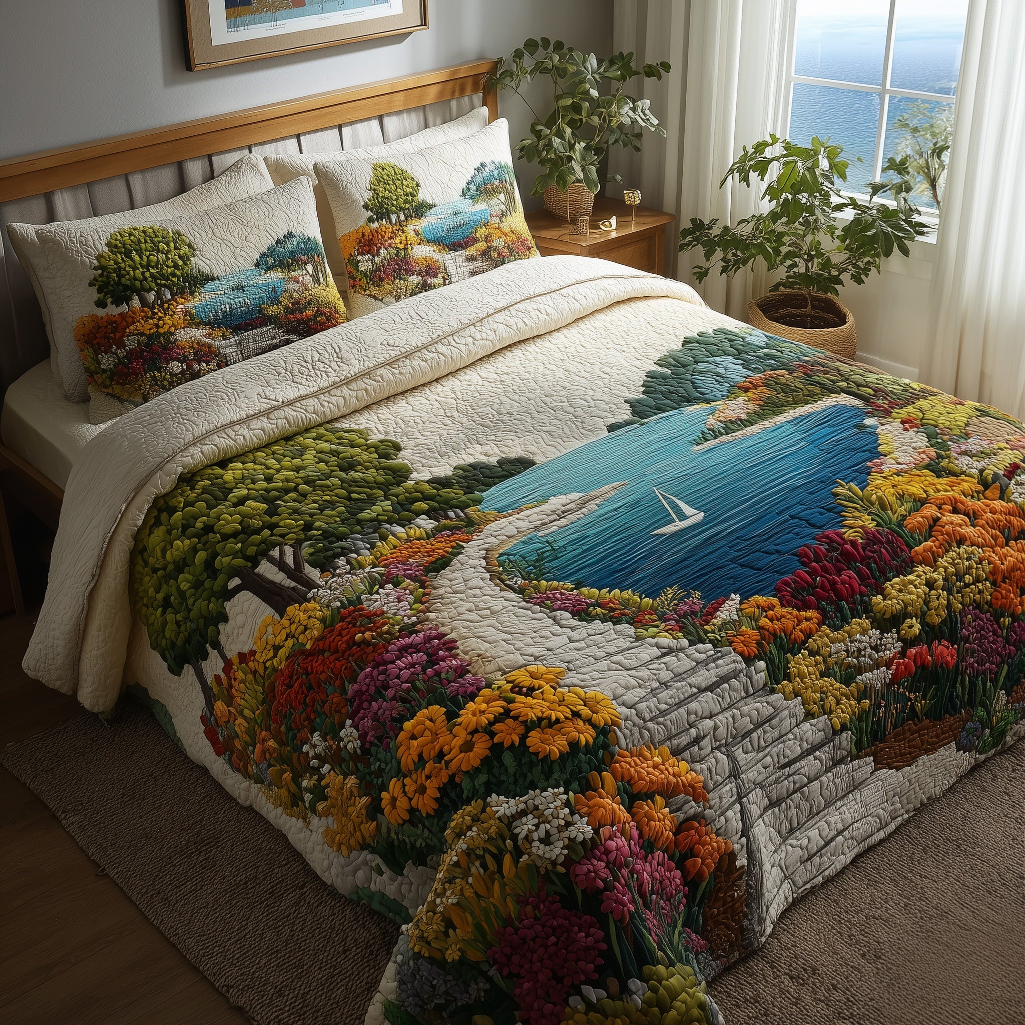 Dreamy Pathway Quilted Bedding Set Birthday Gift