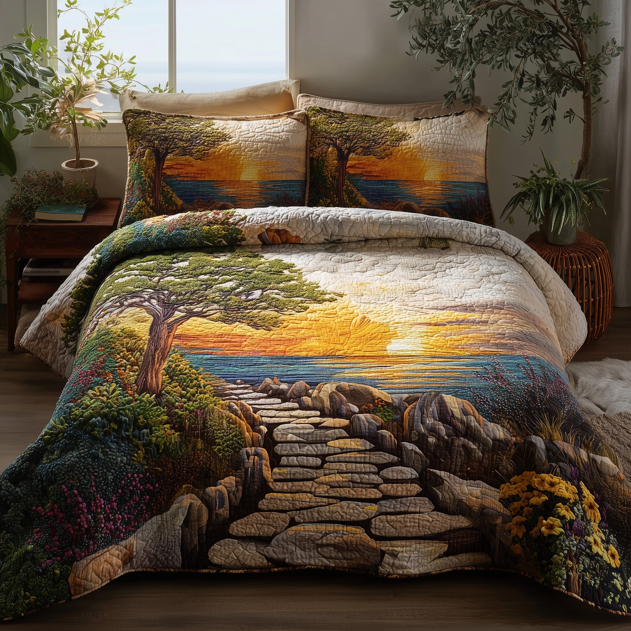 Dreamy Pathway Quilted Bedding Set Refresh Your Room