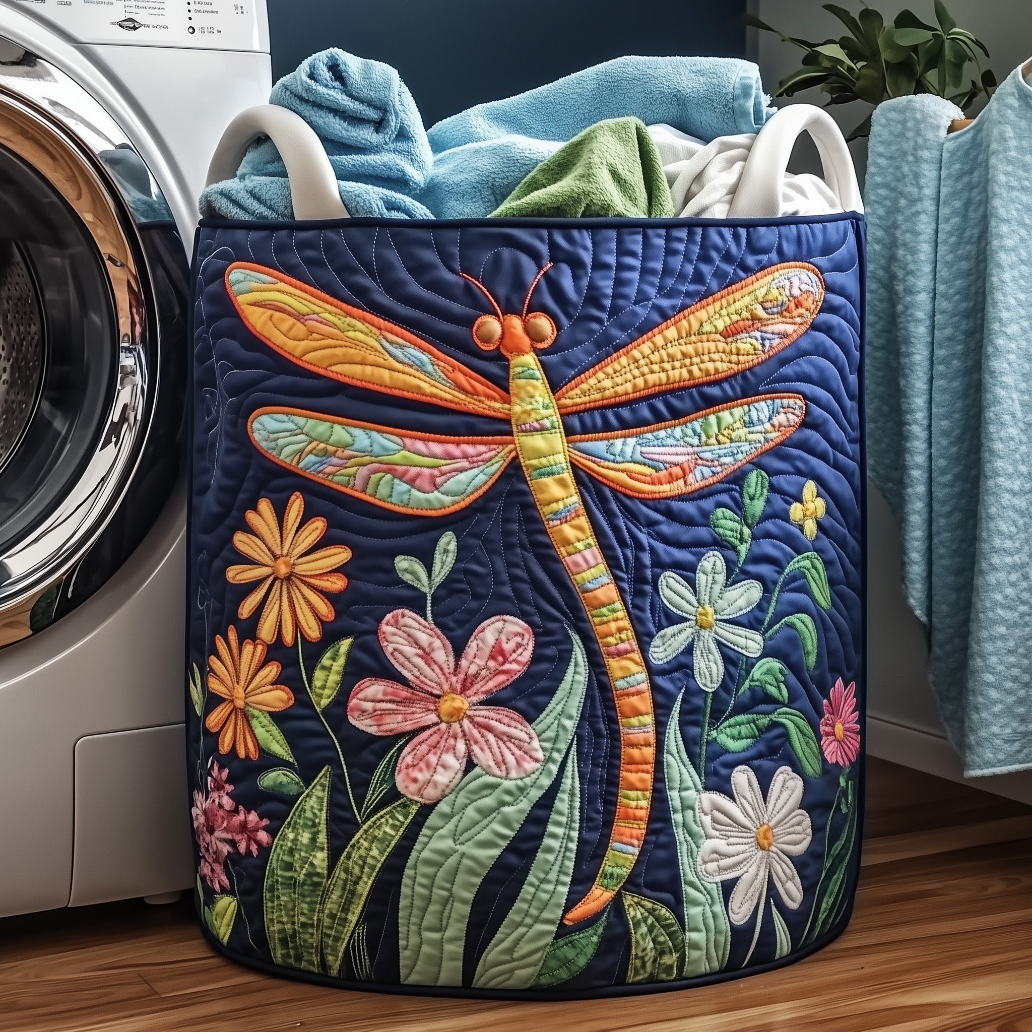 Dreamy Quilted Laundry Basket Dragonfly Christmas Gifts