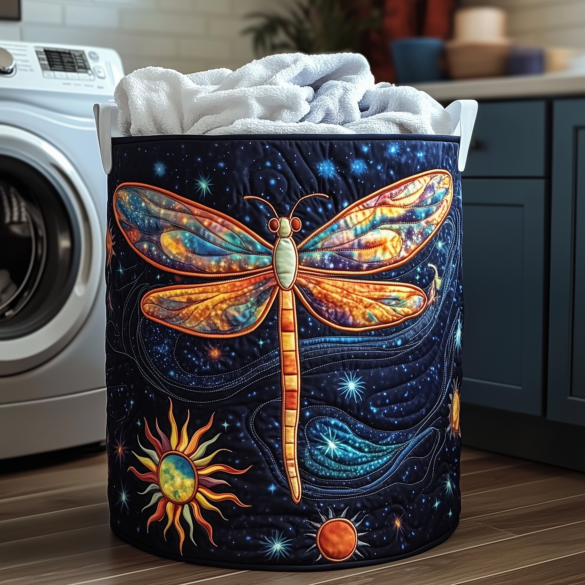 Dreamy Quilted Laundry Basket Dragonfly Themed Gifts