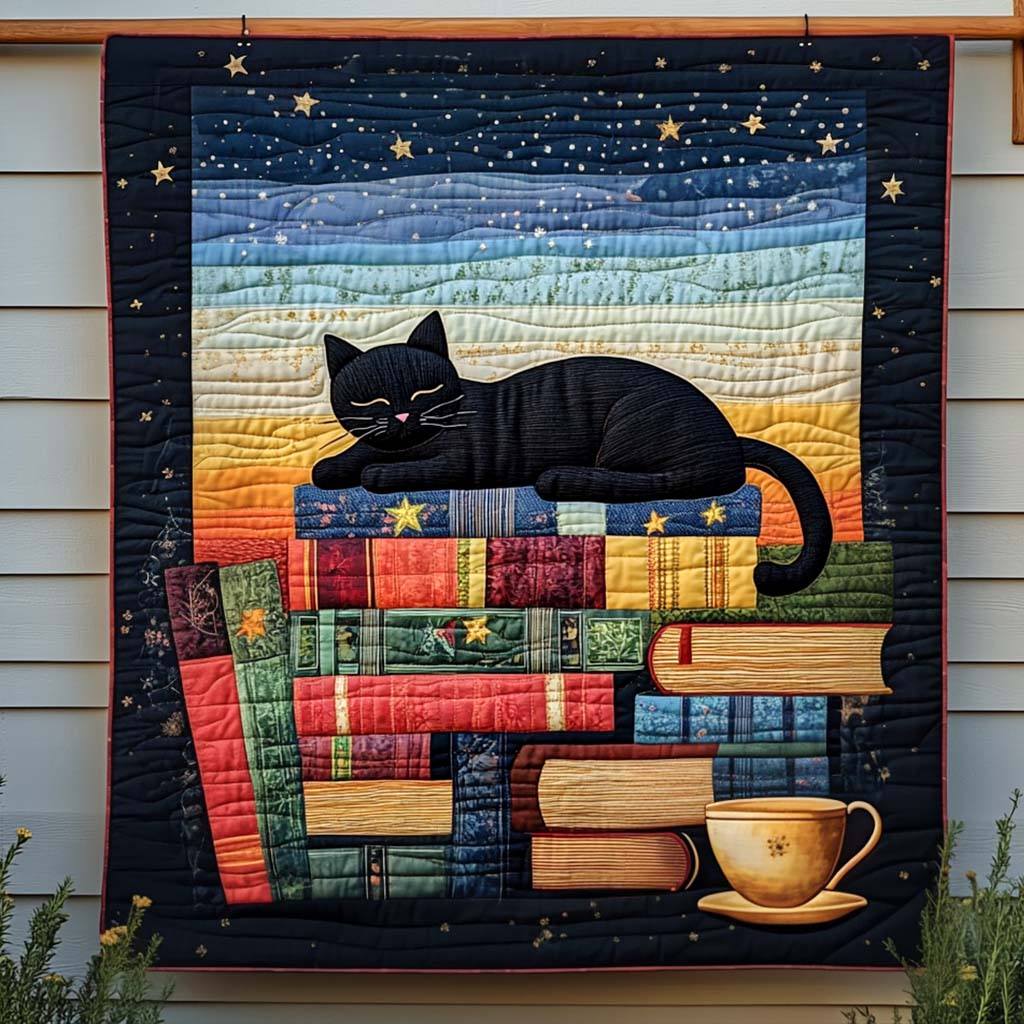 Dreamy Reader Quilted Blanket Presents For Cat Lovers
