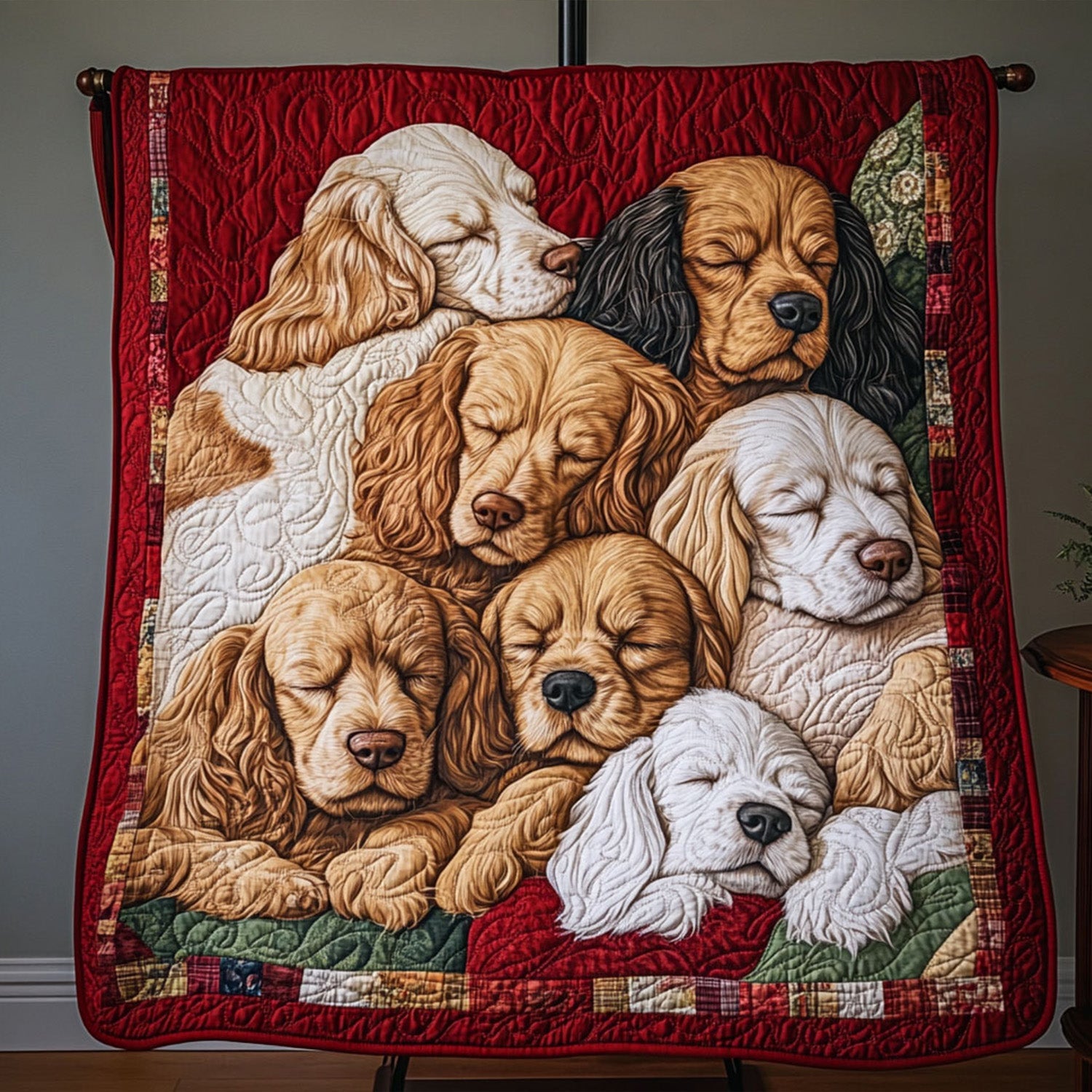 Dreamy Spaniel Quilted Blanket Dog And Owner Gift Ideas