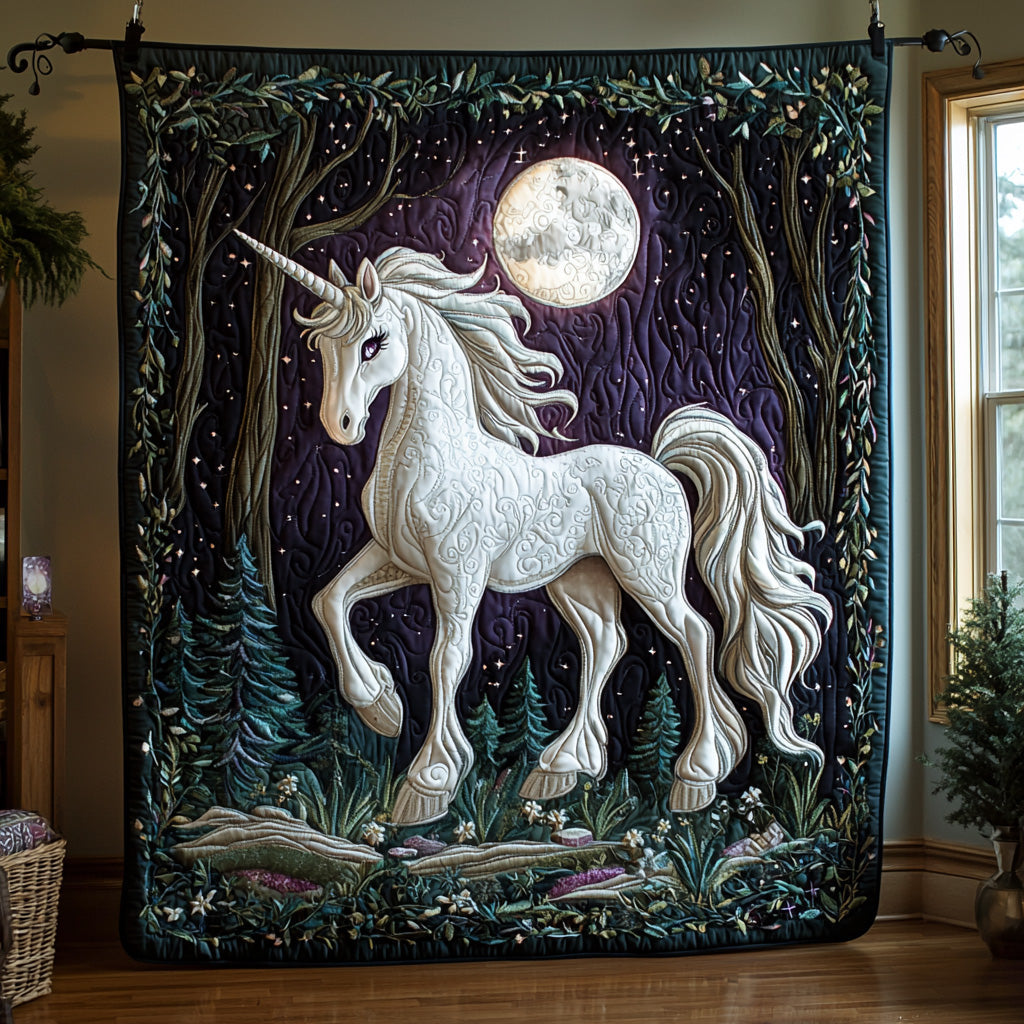 Dreamy Unicorn Quilted Blanket Bed Christmas Decor Gifts For Deer Lovers