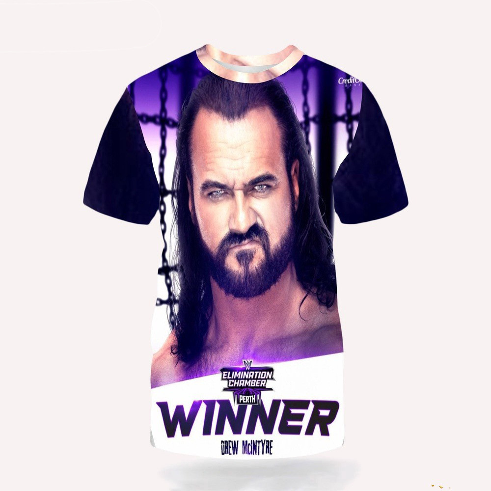 Drew Mcintyre Winner Of Road To Wrestlemania Wwe Elimination Chamber Perth Shirt Fans Gifts