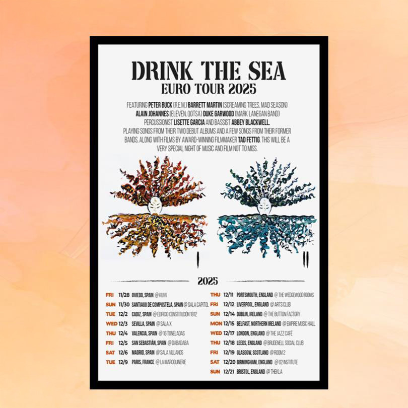 Drink The Sea Merch Drink The Sea Euro Tour 2025 Poster Wall Art Decor Gifts For Music Fans