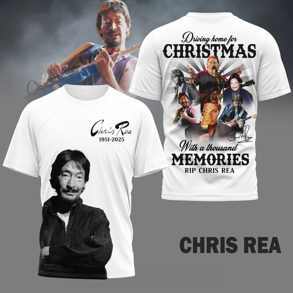 Driving Home For Christmas With A Thousand Memories RIP Chris Rea T-Shirt Fan Apparel