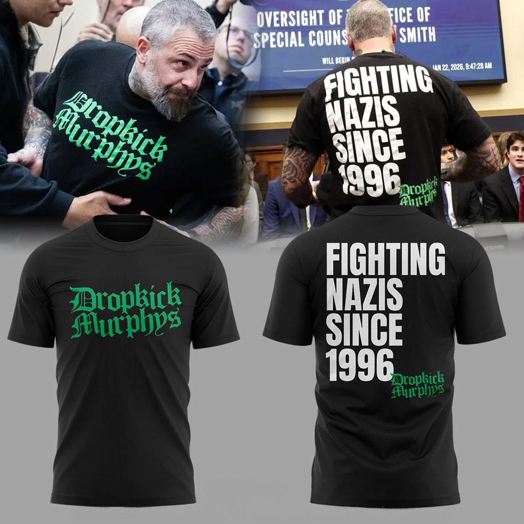 Dropkick Murphys 2026 Shirt Fighting Nazis Since 1996 T-Shirt Gift Ideas For Husband
