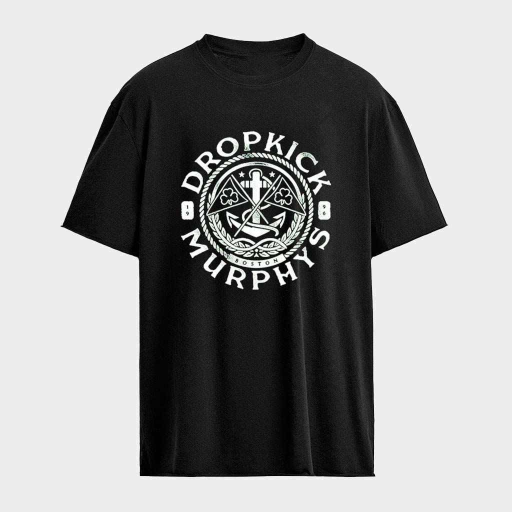 Dropkick Murphys Boston Nautical Badge T-Shirt Dropkick Murphys Merch Gifts For Dad