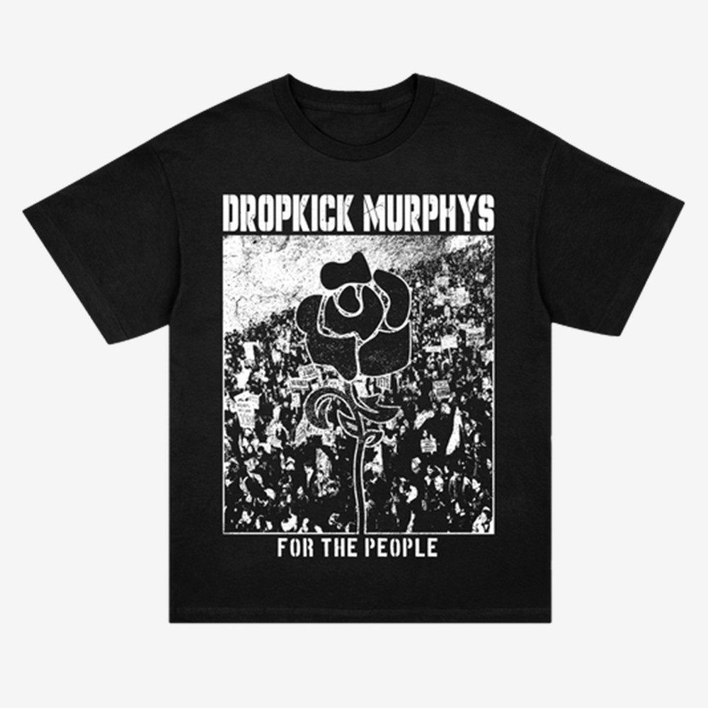 Dropkick Murphys For The Love Rose Logo T-Shirt Dropkick Murphys Clothes Music Gifts