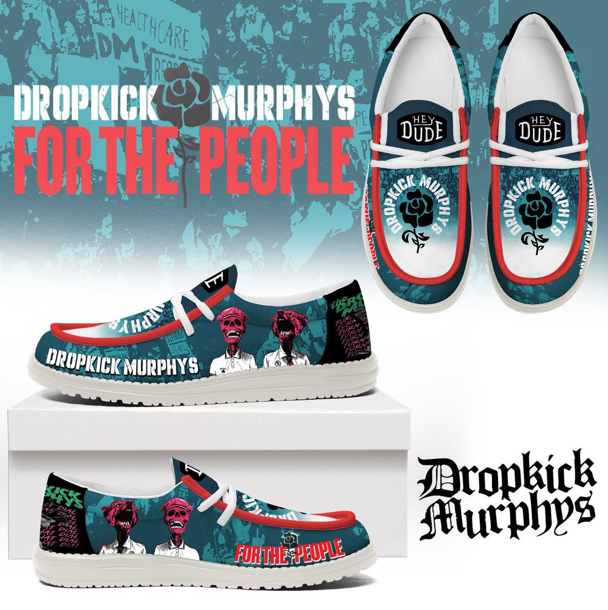 Dropkick Murphys For The People Loafer Shoes Best Gifts For Music Lovers
