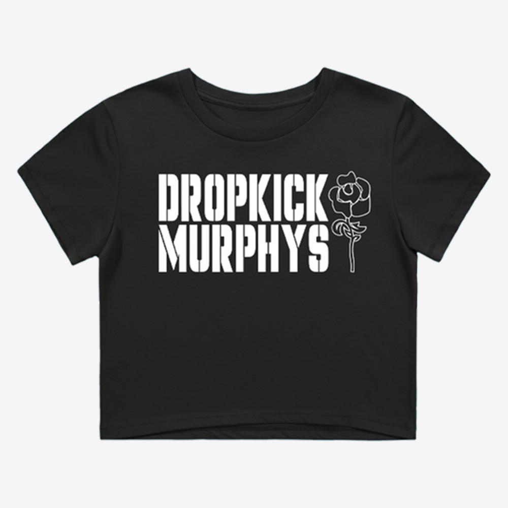 Dropkick Murphys Logo Rose T-Shirt Dropkick Murphys Merch Music Fan Presents