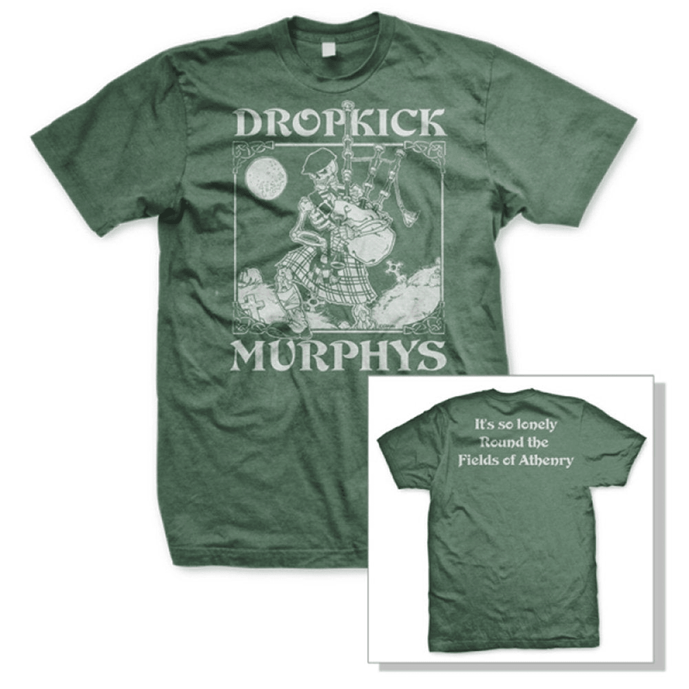 Dropkick Murphys Merch Dropkick Murphys Skeleton Piper T-Shirt Gifts For Rock Band Fans
