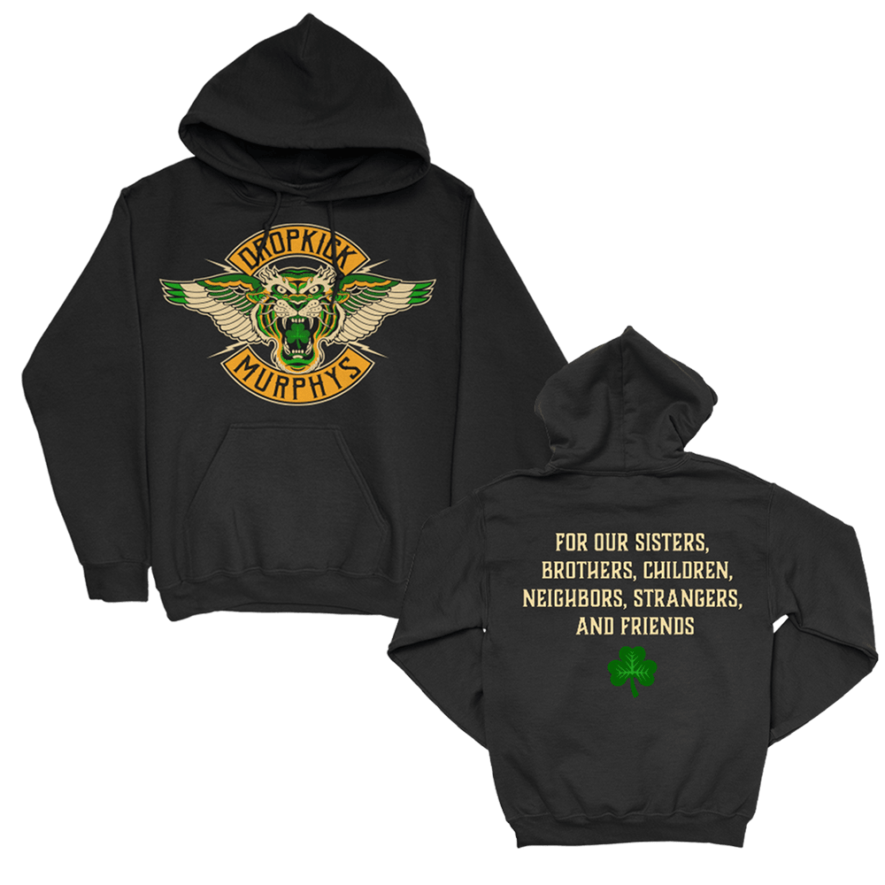 Dropkick Murphys Merch Dropkick Murphys Tigers Wings Hoodie Gifts For Band Fans