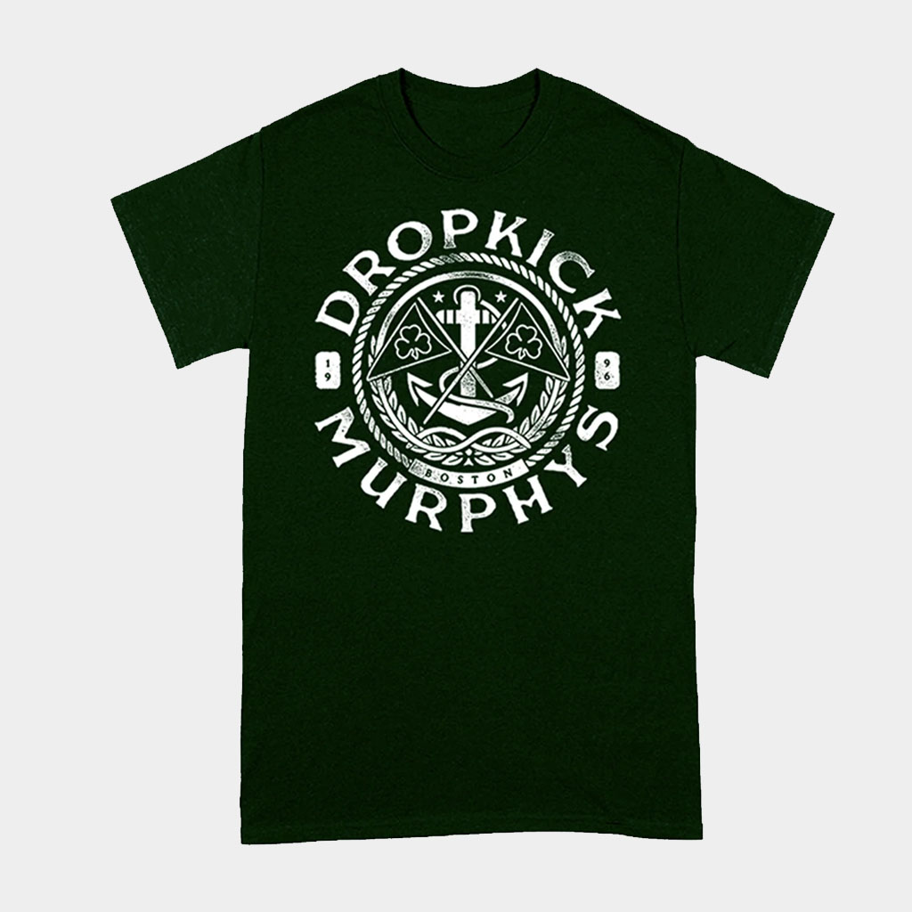Dropkick Murphys Merch Skull Emblem T-Shirt Music Related Gifts For Guys