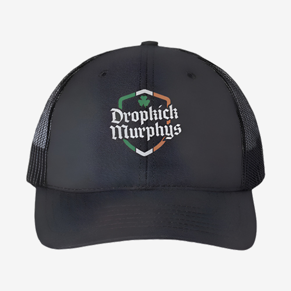 Dropkick Murphys Shamrock Trucker Hat Dropkick Murphys Cap Gift Ideas For St Patrick's Day