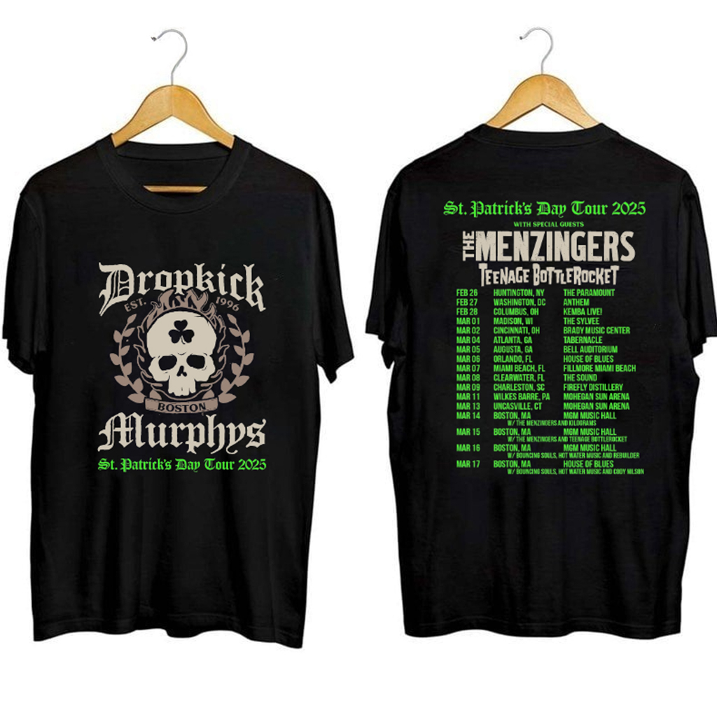 Dropkick Murphys Tour 2025 Shirt Dropkick Murphys Merch Gifts For Music Enthusiasts