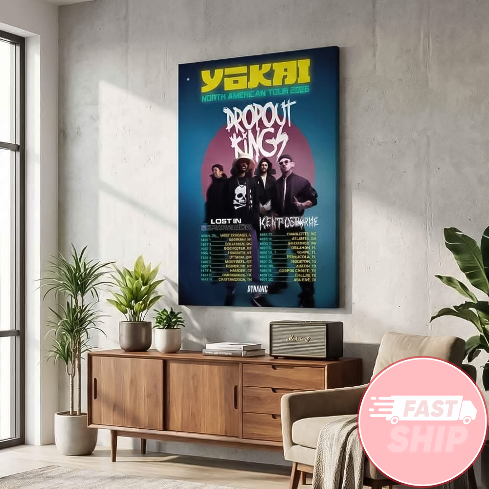 Dropout Kings Yokai North American Tour 2026 Album Tribute Tour Poster Artwork Tour Dates Poster