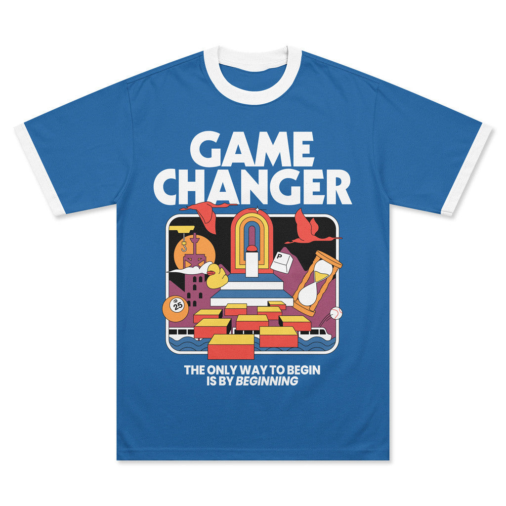 Dropout Merch Game Changer Ringer T-Shirt Gift Ideas For Boyfriend