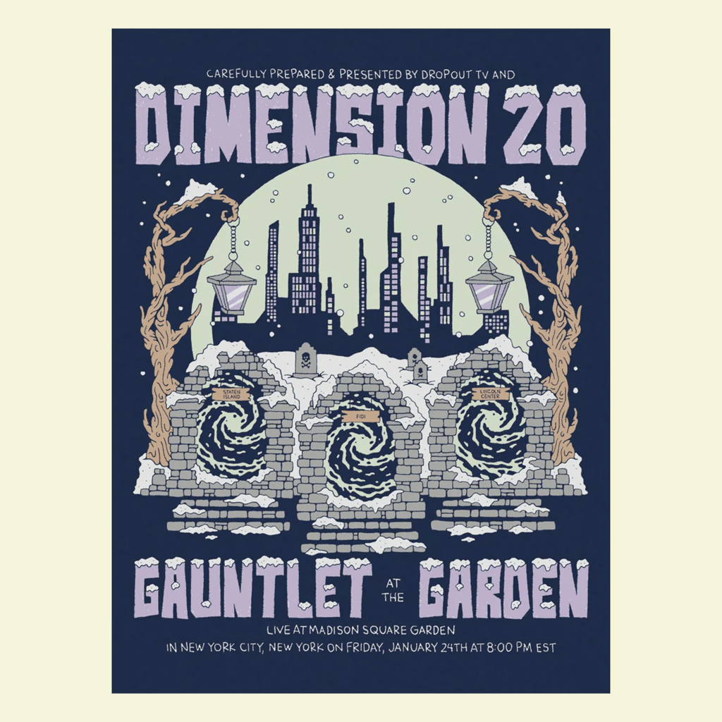 Dropout Merch Gauntlet At The Garden Poster Wall Art For Living Room Decor