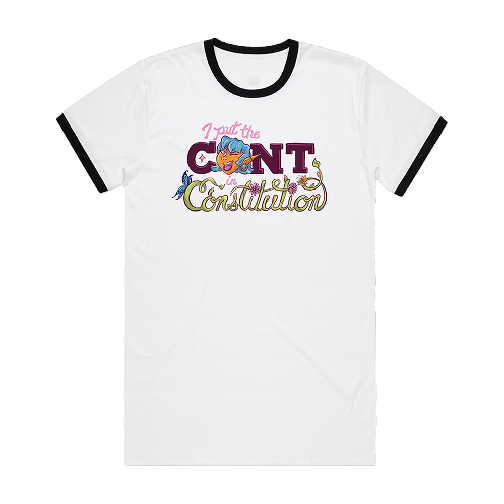 Dropout Merch I Put The Cont In Constitution Ringer T-Shirt Best Gifts For Girlfriend