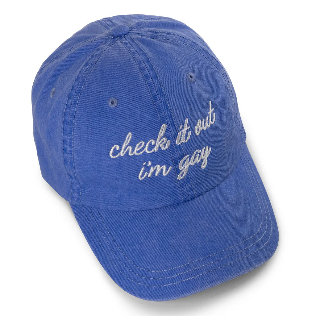 Dropout TV Merch Check It Out I'm Gay Hat Embroidered Christmas Gifts For Him Dropout TV Merch Check It Out I'm Gay Hat Embroidered Christmas Gifts For Him
