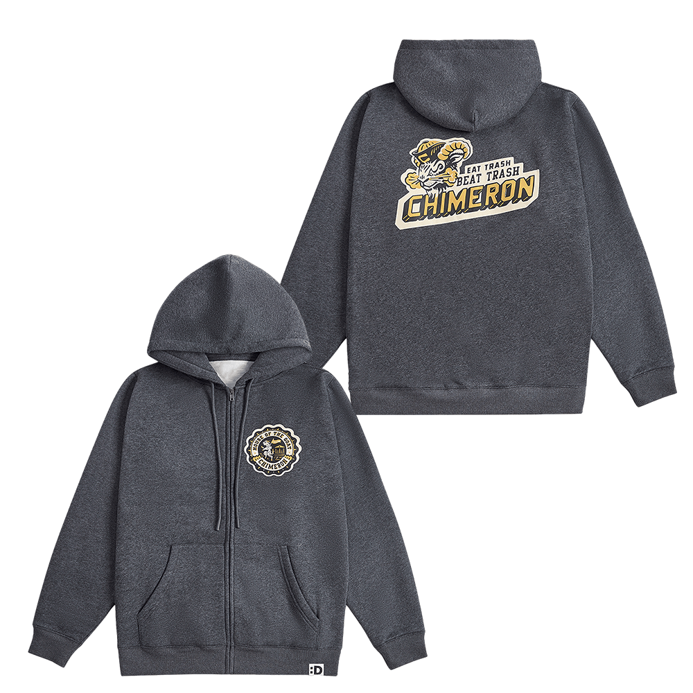 Dropout TV Merch Chimeron Zip Hoodie Birthday Gift Ideas For Husband