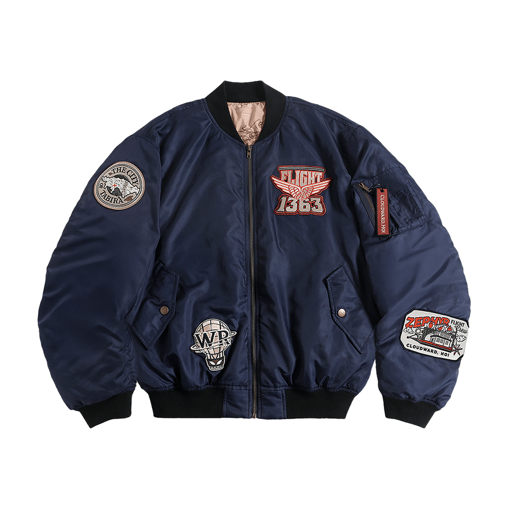 Dropout TV Merch Cloudward Ho Flight Jacket Unique Gifts For Husband