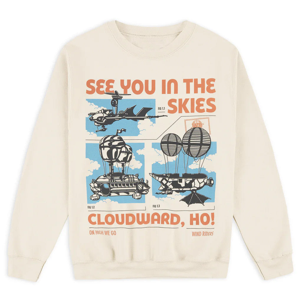 Dropout Tv Merch See You In The Skies Crewneck Sweatshirt Present For Husband Dropout Tv Merch See You In The Skies Crewneck Sweatshirt Present For Husband