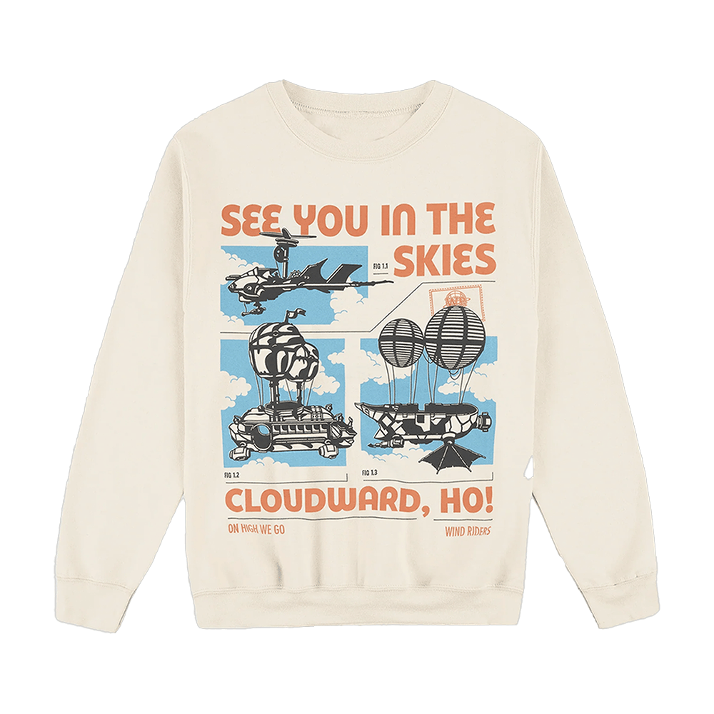 Dropout TV Merch See You In The Skies Sweatshirt Cool Gifts For Her