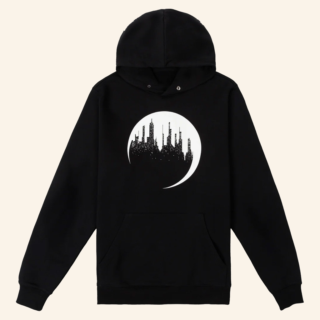 Dropout TV Merch Unsleeping City Glow In The Dark Hoodie Christmas Gifts For Husband Dropout TV Merch Unsleeping City Glow In The Dark Hoodie Christmas Gifts For Husband