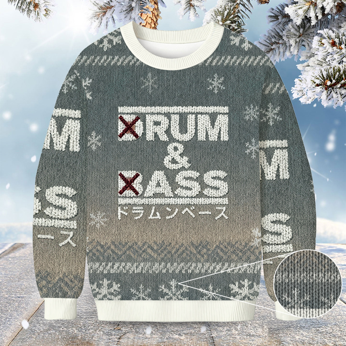 Drum And Bass Funny Christmas Ugly Sweater Winter Clothing Christmas Gifts For Men