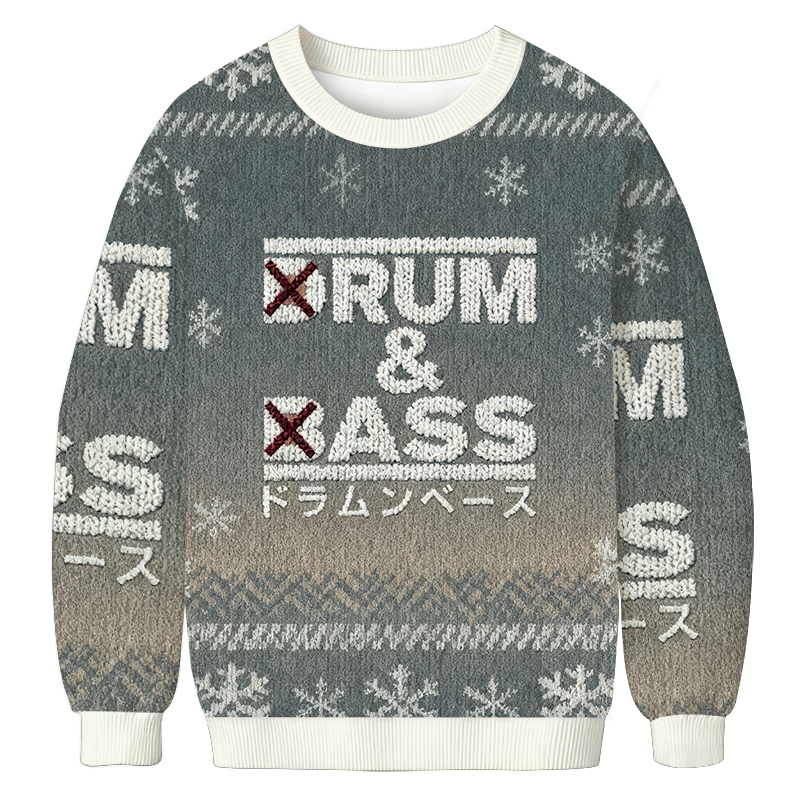 Drum And Bass Funny Christmas Ugly Sweatshirt Holiday Joke Gift Idea Drum And Bass Funny Christmas Ugly Sweatshirt Holiday Joke Gift Idea