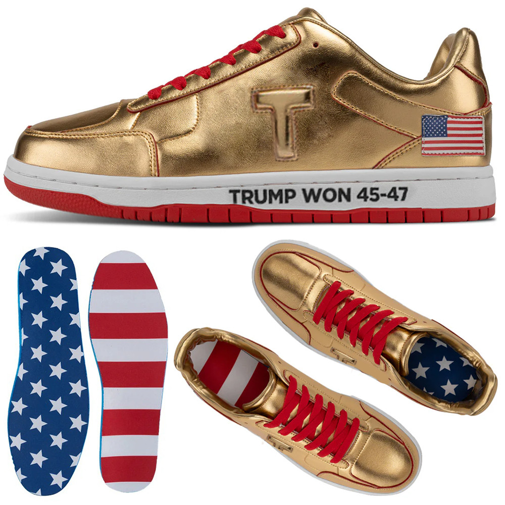 DTrump Won 45 47 Sneakers DonaldTrump Shoes Gifts For MAGA Supporters