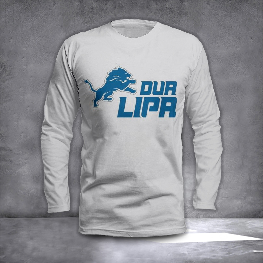 Dua Lipa Detroit Lions Shirts Long Sleeve Shirt Gifts For Football Fan