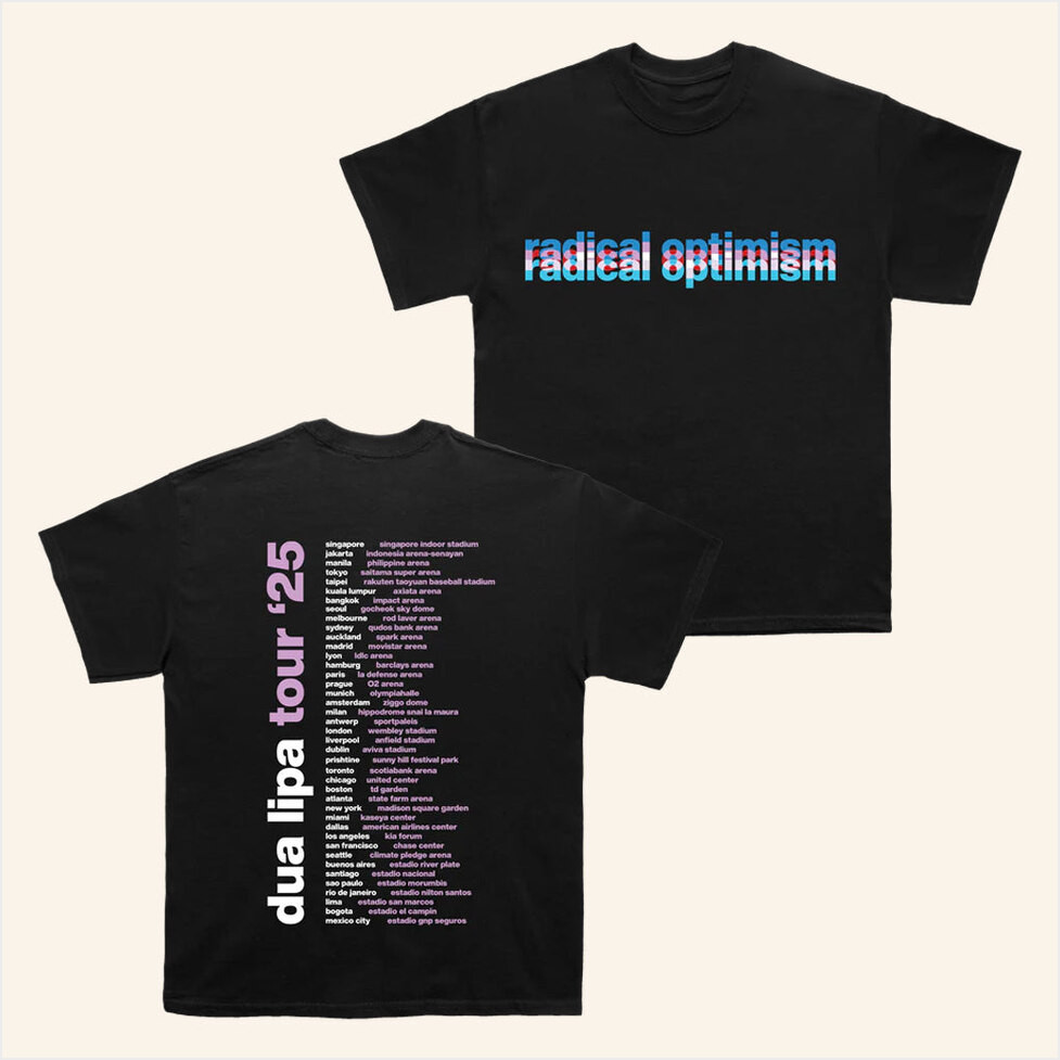 Dua Lipa Merch Tour 2025 Dated Tour T-Shirt Gifts For Music Lovers Gifts For Best Friend