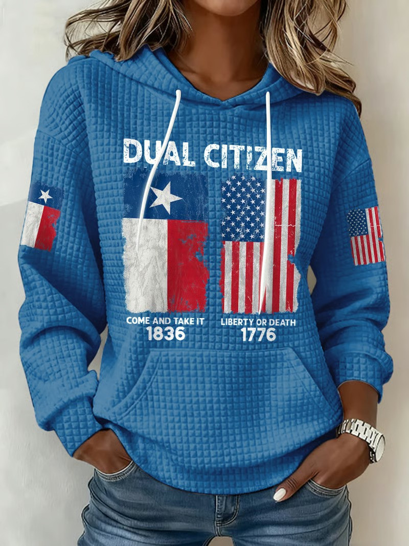 Dual Citizen Texas And America Hoodie Come And Take It 1836 Liberty Or Death 1776 Patriotic Gift
