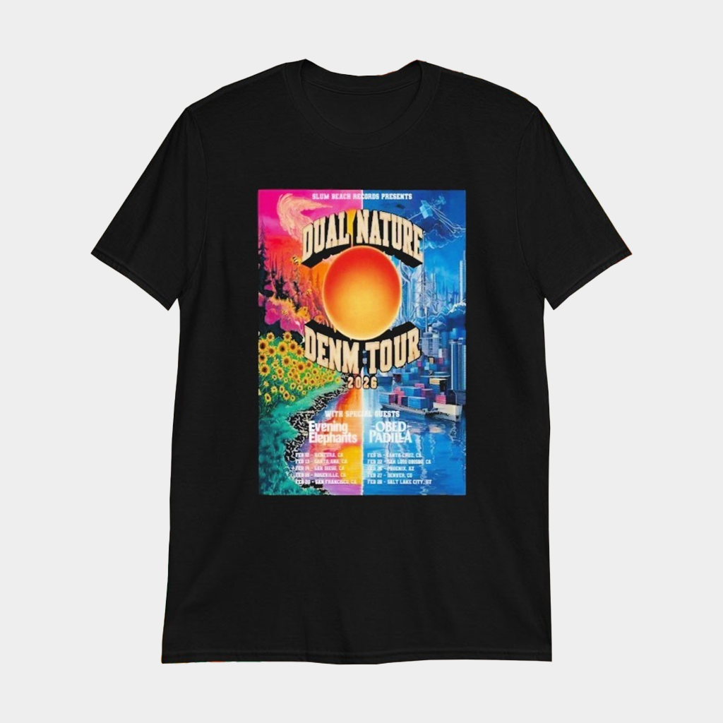 Dual Nature And DENM Tour 2026 T-Shirt Fan Apparel Birthday Present For Husband Dual Nature And DENM Tour 2026 T-Shirt Fan Apparel Birthday Present For Husband