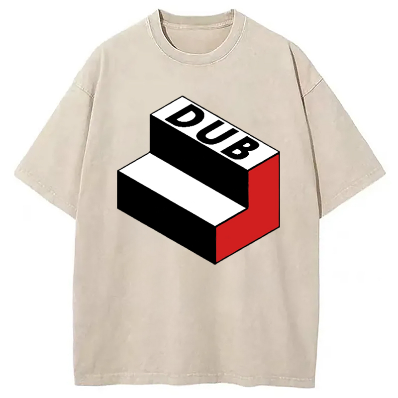Dubstep Funny Washed T-Shirt Cool Urban Street Style Shirt Gifts For Friends
