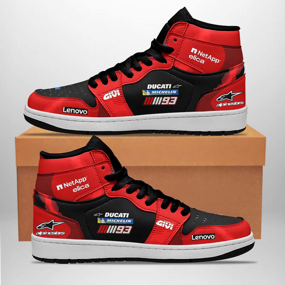 Ducati Lenovo Team x Marc Marquez AJ 1 Sneaker Gifts For Motor Riders
