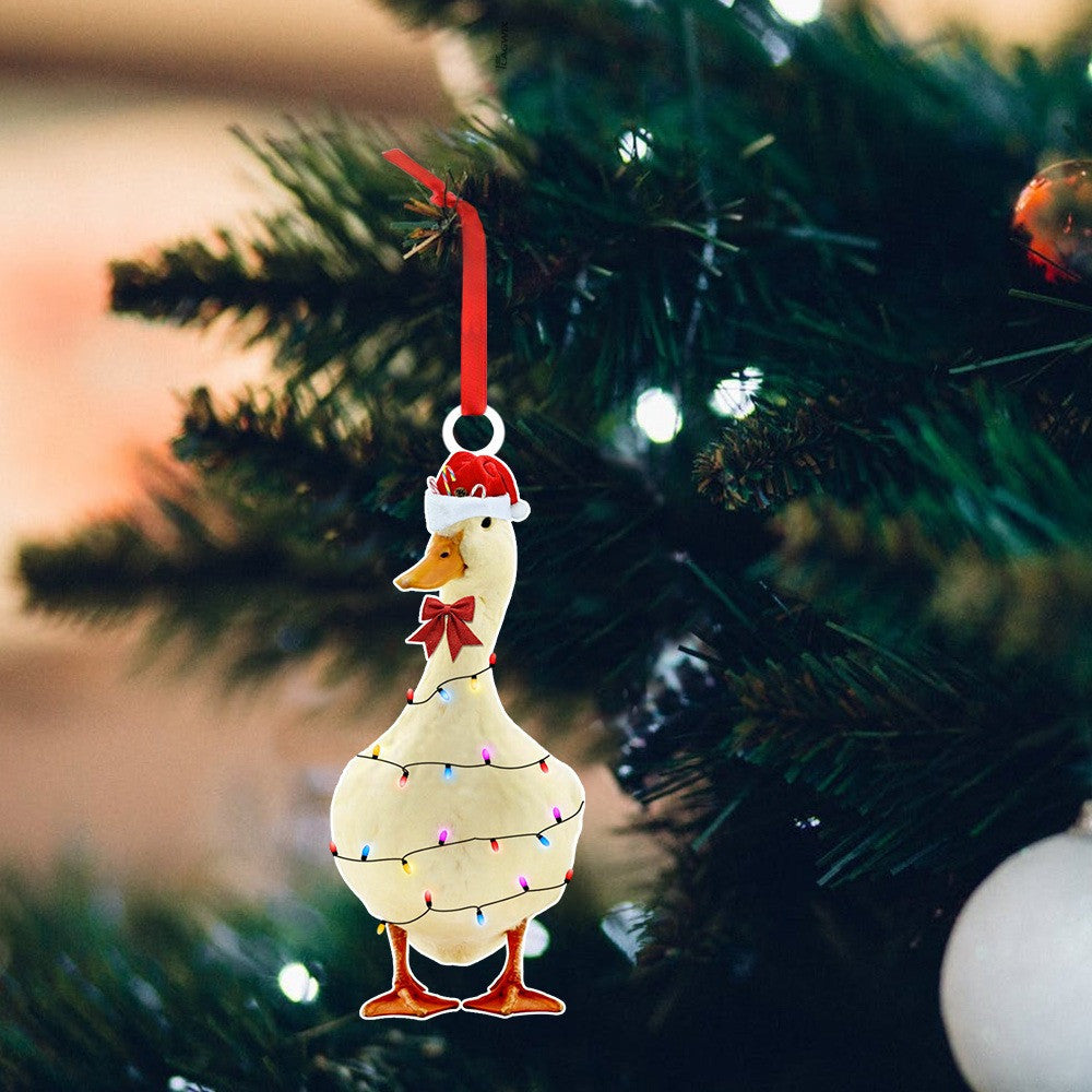 Duck Christmas Ornament Funny Xmas Ornament Farmhouse Christmas Tree Decorations Duck Christmas Ornament Funny Xmas Ornament Farmhouse Christmas Tree Decorations