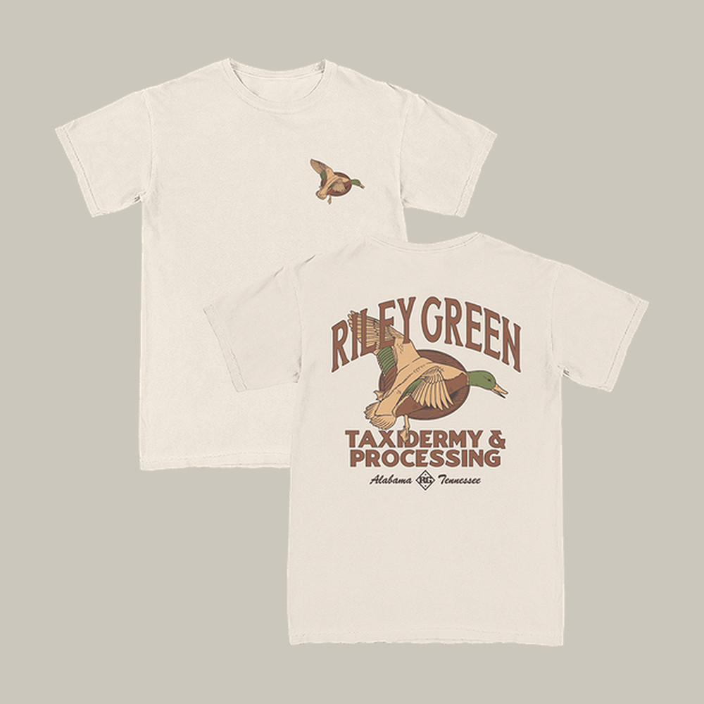 Duck Riley Green Taxidermy & Processing T-Shirt Music Concert Tee Riley Green Fan Gift