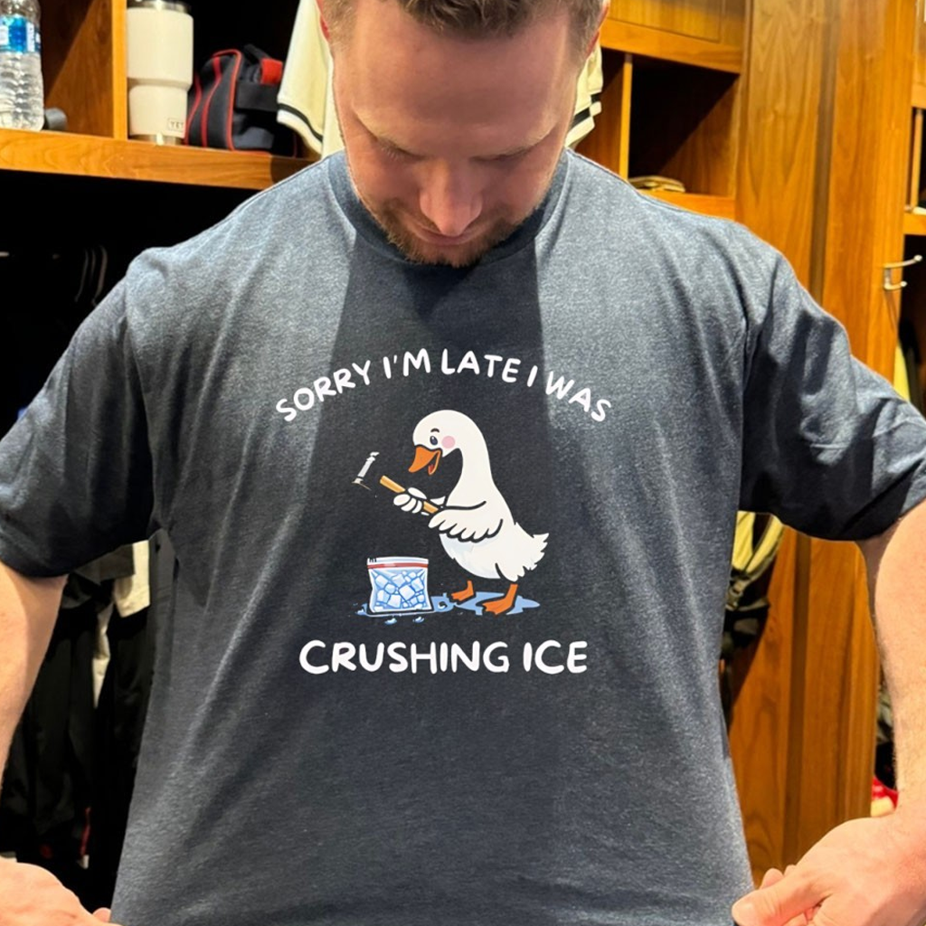 Duck Sorry I'm Late I Was Crushing ICE T-Shirt Unique Gifts For Brother