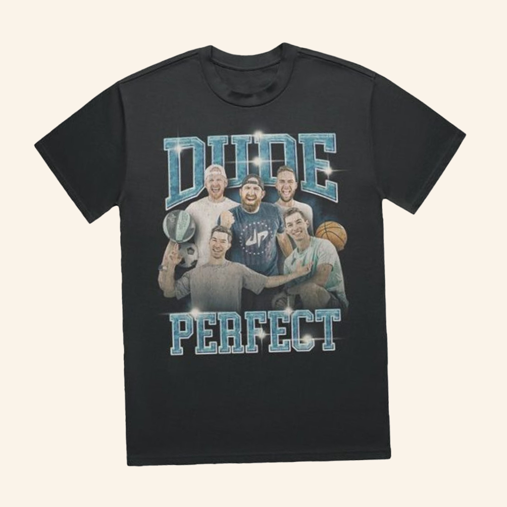 Dude Perfect Merch Hero Tour Youth Retro 90'S T-Shirt Best Gifts For Boyfriend